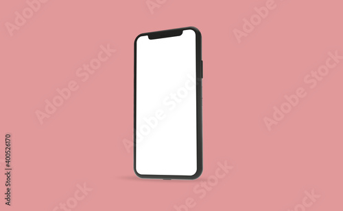 mobile phone mockup design 3d rendering