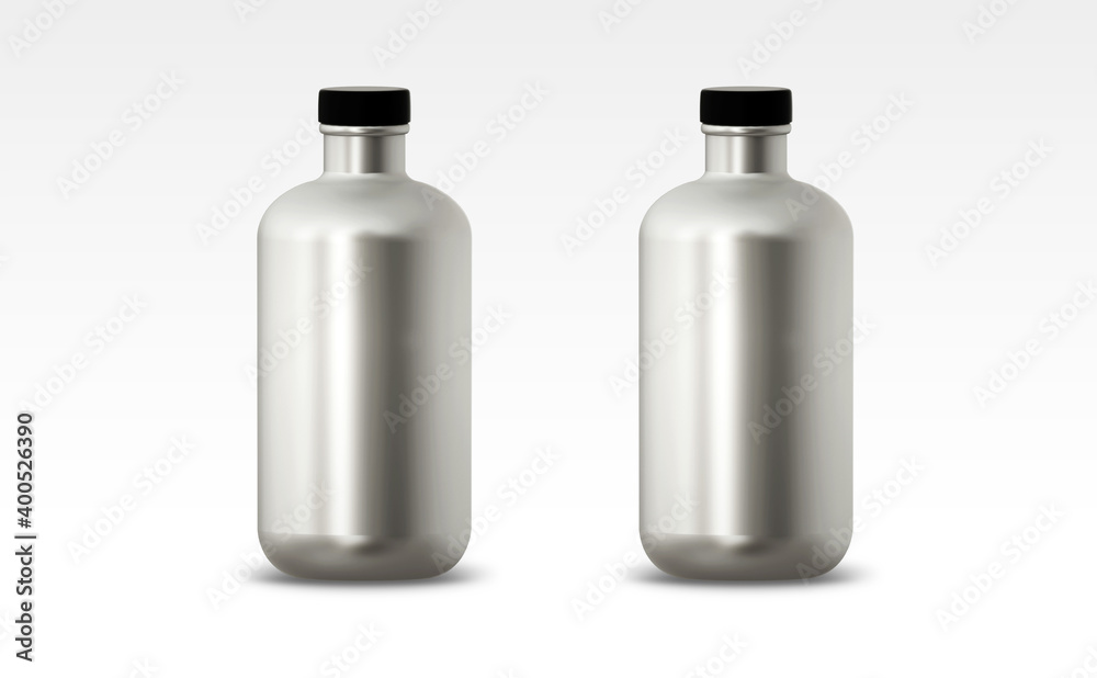Round bottle Mockup design 3d rendering Round bottle Mockup design 3d rendering
