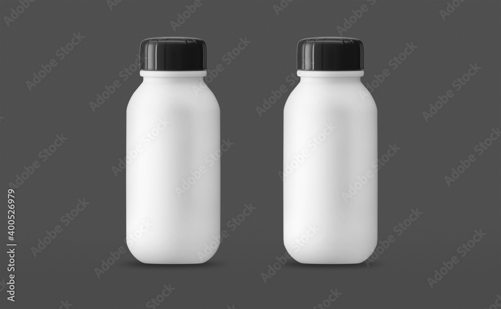 Small Plastic bottle Mockup design 3d rendering Small Plastic bottle Mockup design 3d rendering