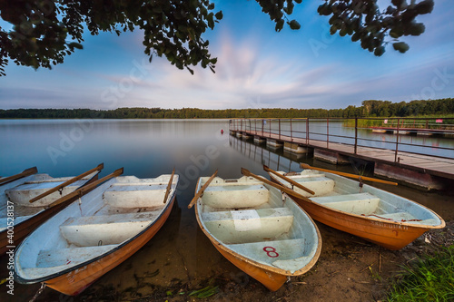 Fototapeta Naklejka Na Ścianę i Meble -  View of the Masurian lake.
