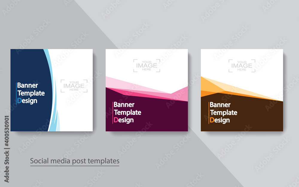 set banner social media post design,vector illustrations. set banner social media post design,vector illustrations.
