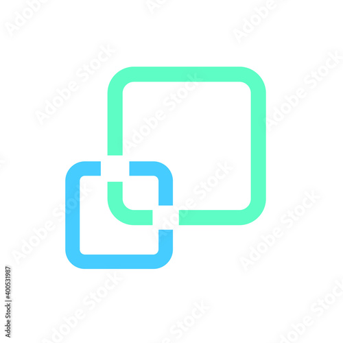 abstract square logo