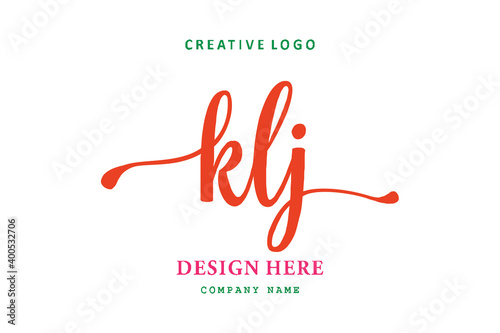 KLJ lettering logo is simple  easy to understand and authoritative