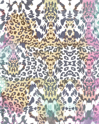 Animal skin pattern texture Vector, Fashionable print. Fashion and stylish background.