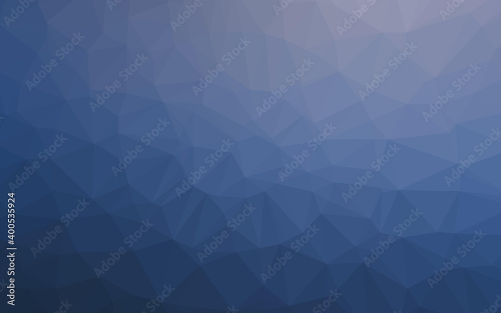 Dark BLUE vector polygonal template. Dark BLUE vector polygonal template.