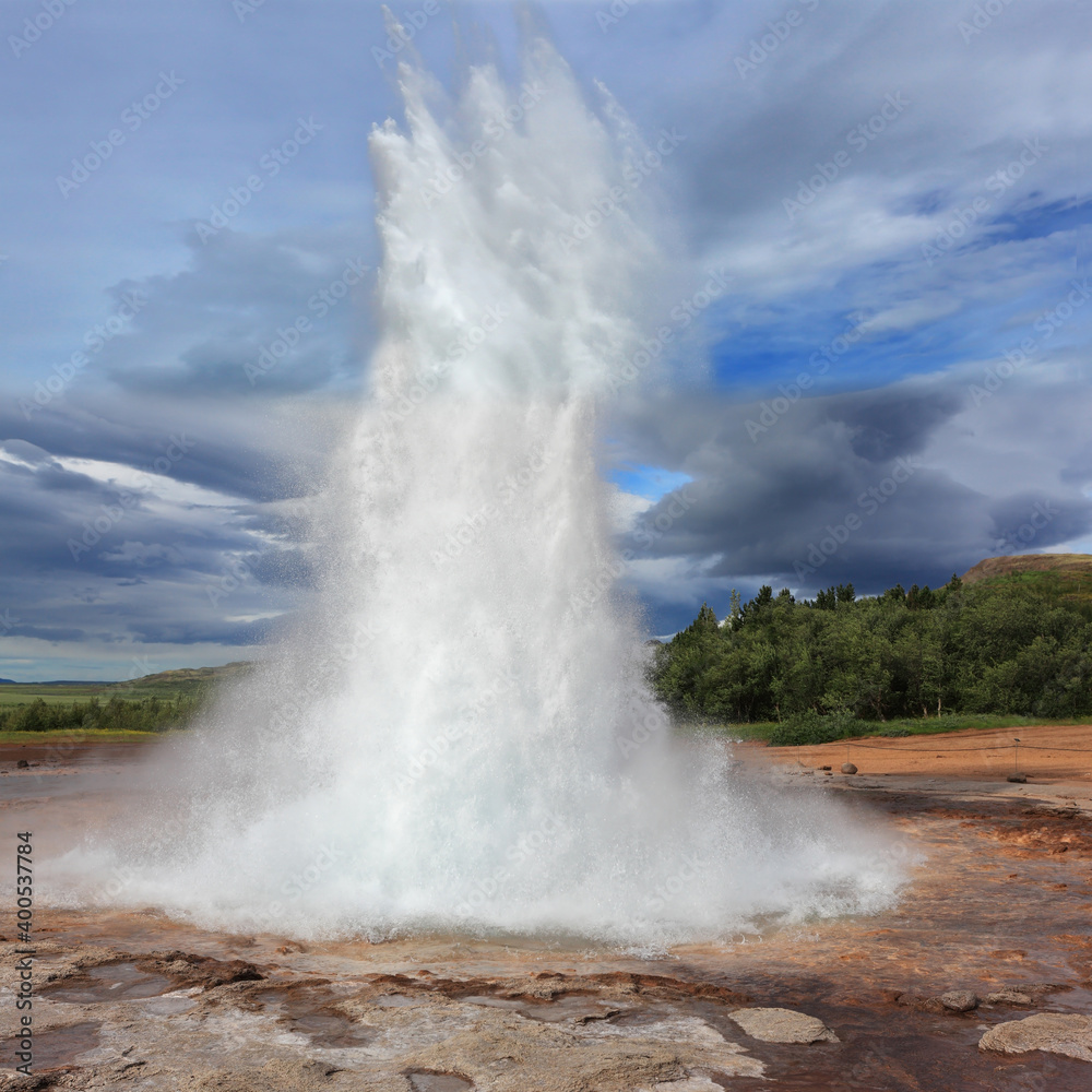 The geyser in Iceland