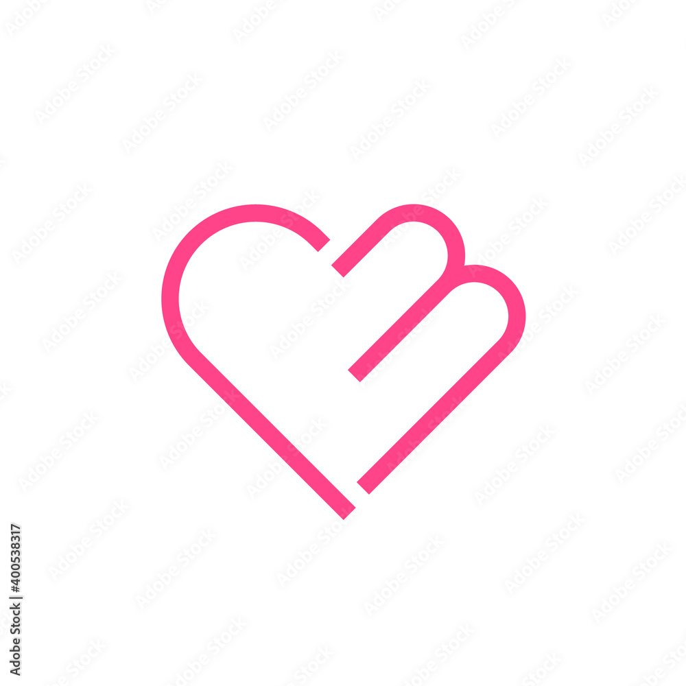 M Love Logo Design 