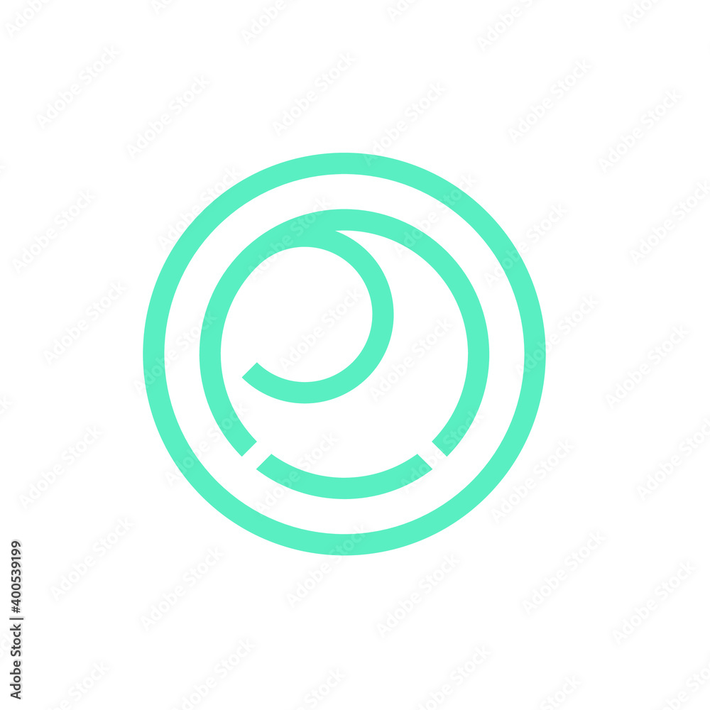 abstract rotation loop logo design vector sign abstract rotation loop logo design vector sign