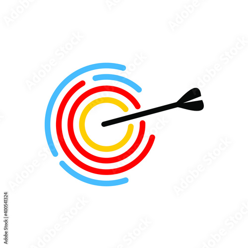 Arrow Target Logo Design 