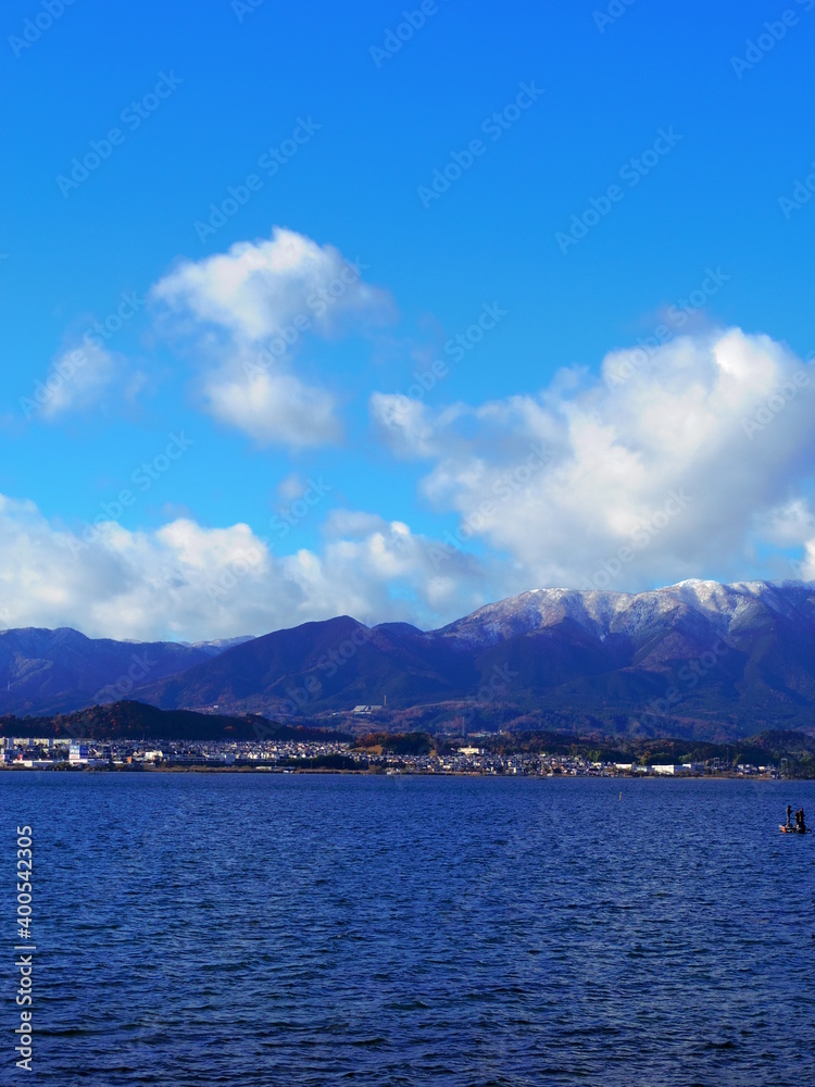 滋賀県琵琶湖（冬）