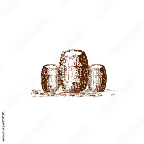 Wine Barrel Logo Design 