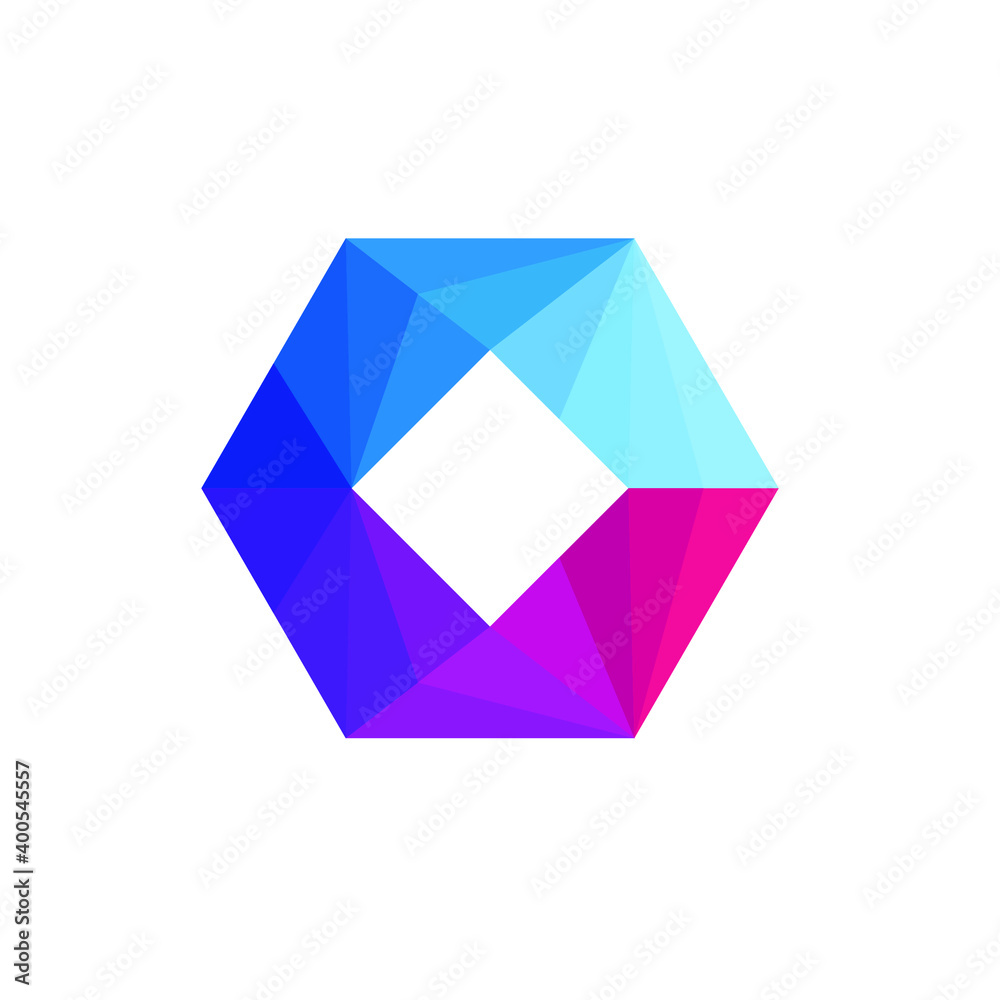 abstract hexagon logo abstract hexagon logo