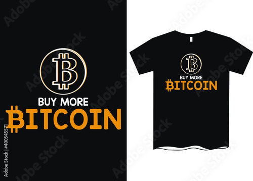 Buy more bitcoin-Bitcoin T-Shirts, Golden Bitcoin T-Shirt for CryptoCurrency Miners, Black Vintage Shirt Standard Coin