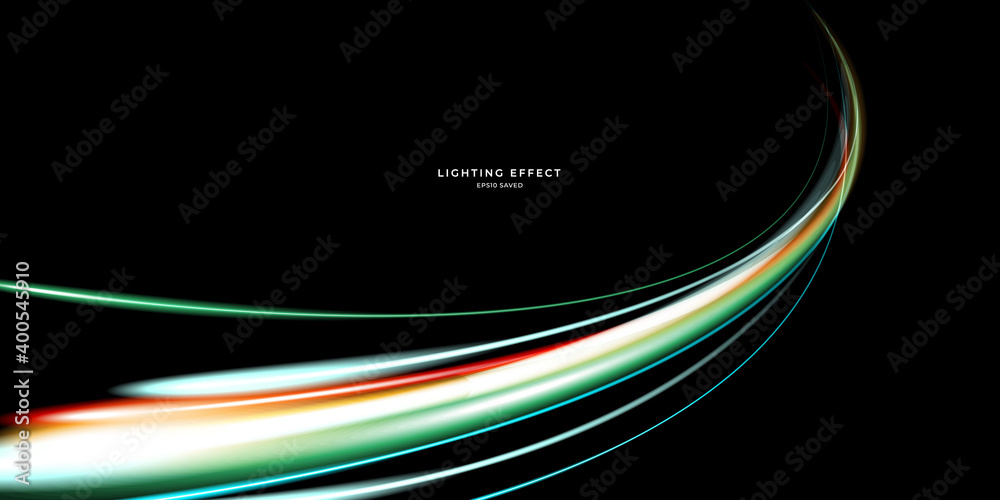 abstract vector neons wave. bright sparkling background. - obrazy, fototapety, plakaty 