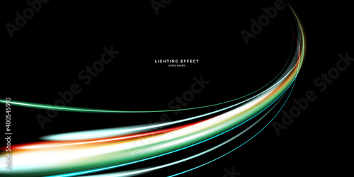 abstract vector neons wave. bright sparkling background.
