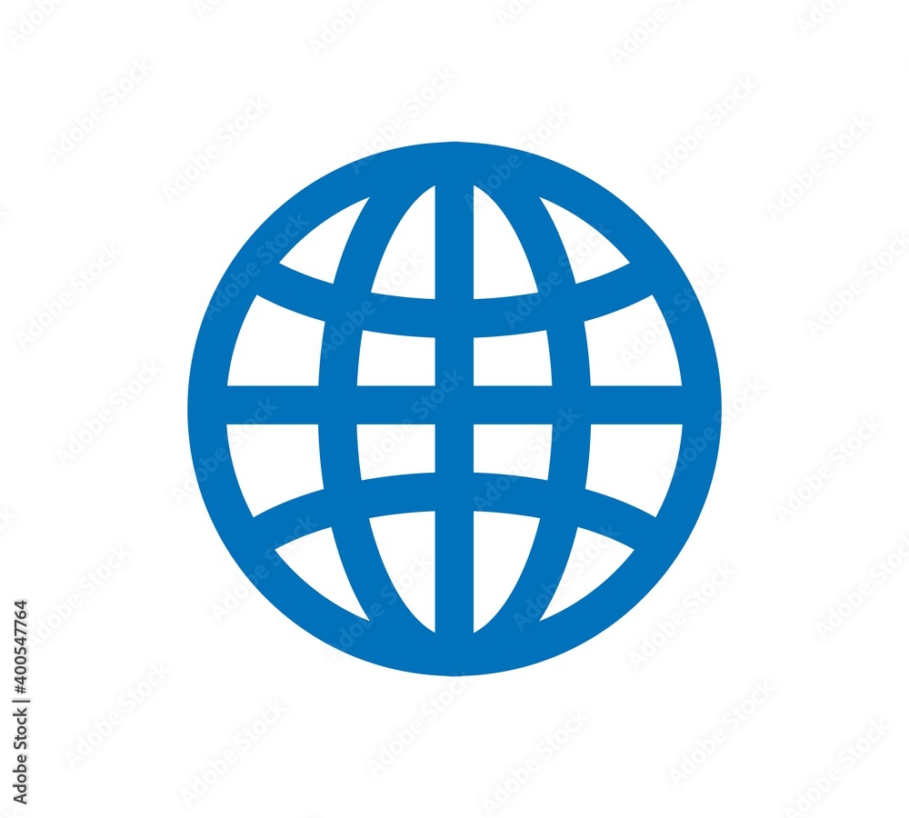 Globe icon vector. Website icon symbol isolated Globe icon vector. Website icon symbol isolated