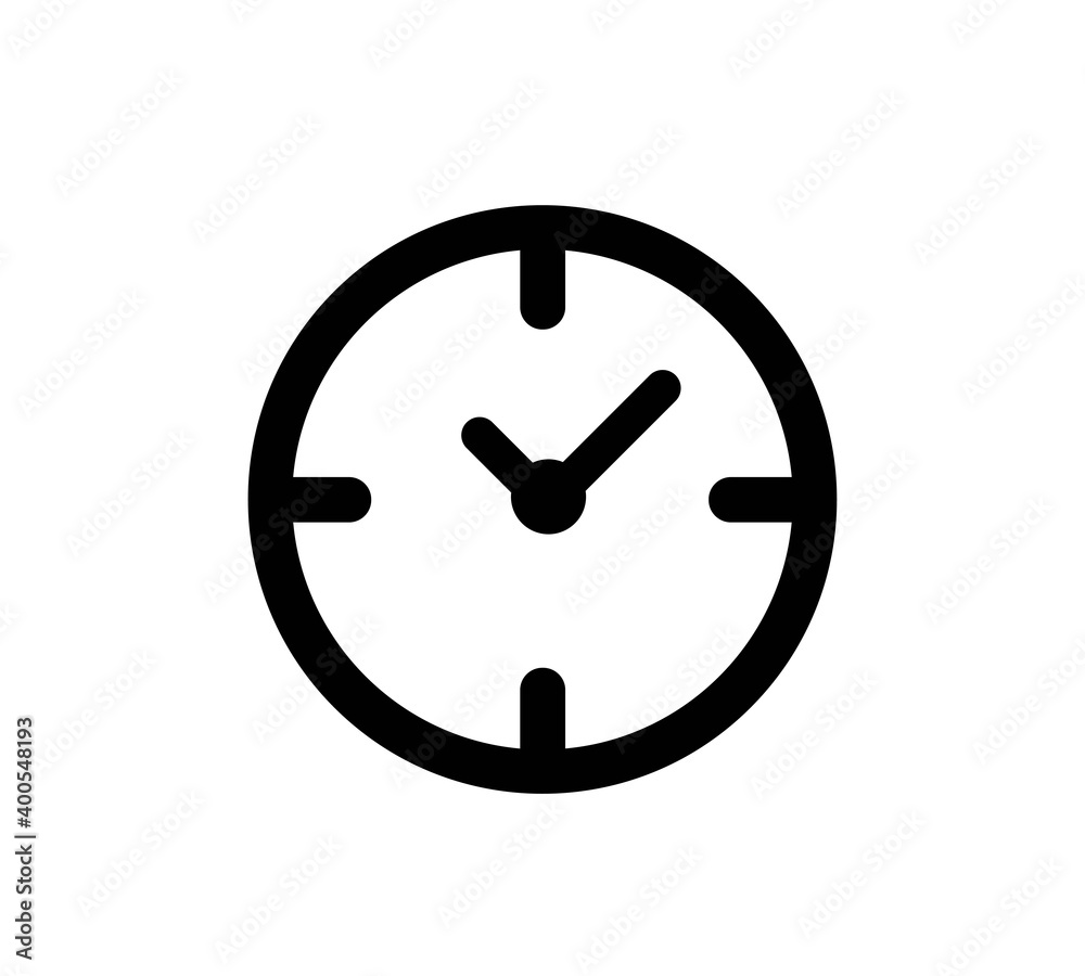 Clock icon in trendy flat style isolated on background. Clock icon page symbol for your web site design Clock icon logo, app, UI. Clock icon Vector illustration, EPS10. Clock icon in trendy flat style isolated on background. Clock icon page symbol for your web site design Clock icon logo, app, UI. Clock icon Vector illustration, EPS10.