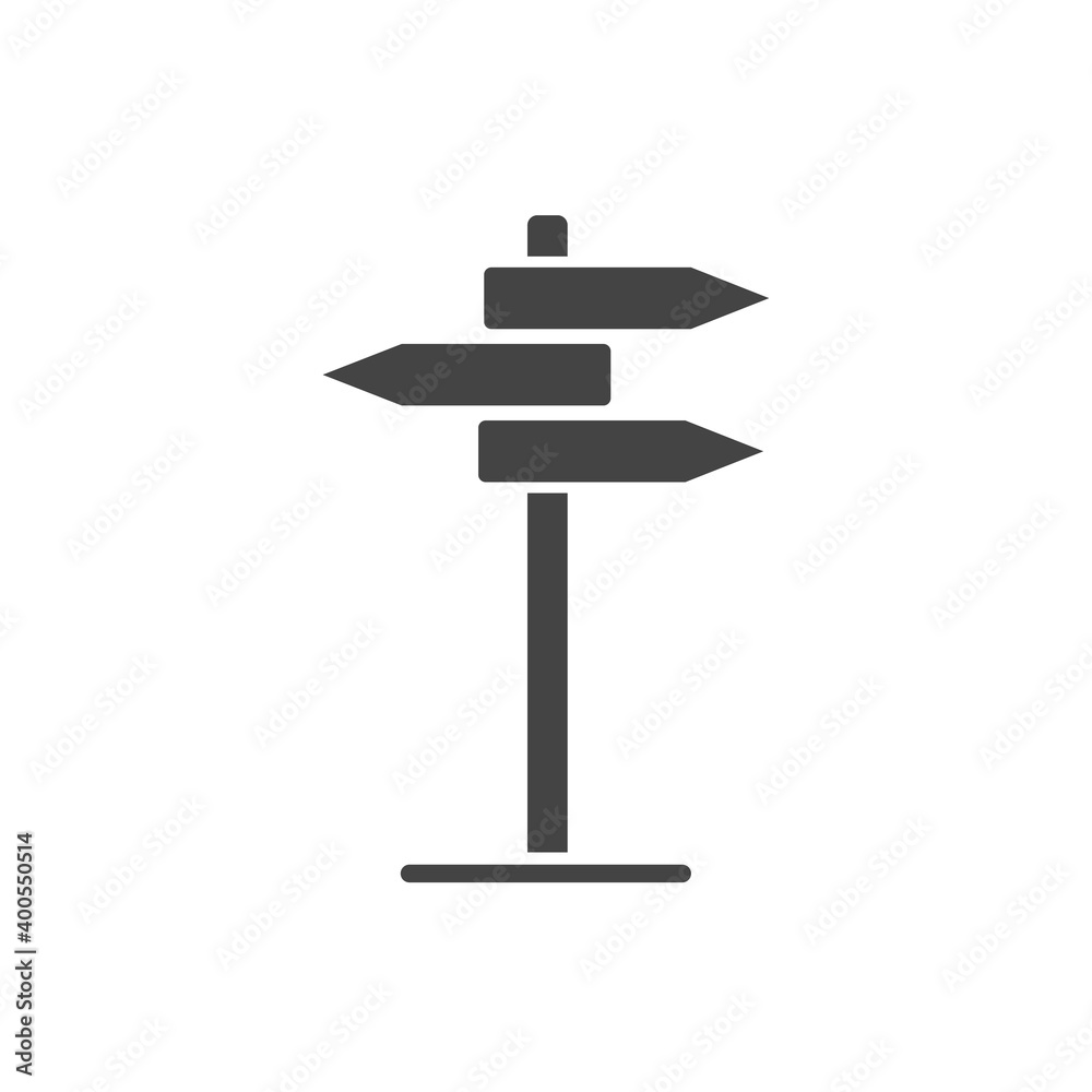 Vector pointer direction icon on white isolated background. Vector pointer direction icon on white isolated background.