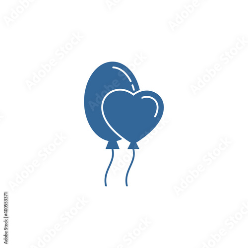 Balloon icon design vector template, Party supplies design concept, Icon symbol, Illustration