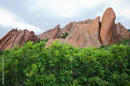 roxborough rock forms and trees  photo