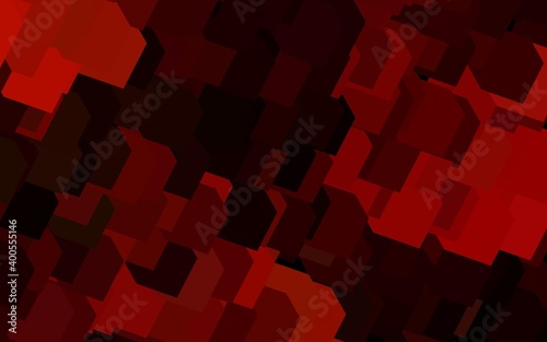 Dark Green, Red vector pattern in square style.
