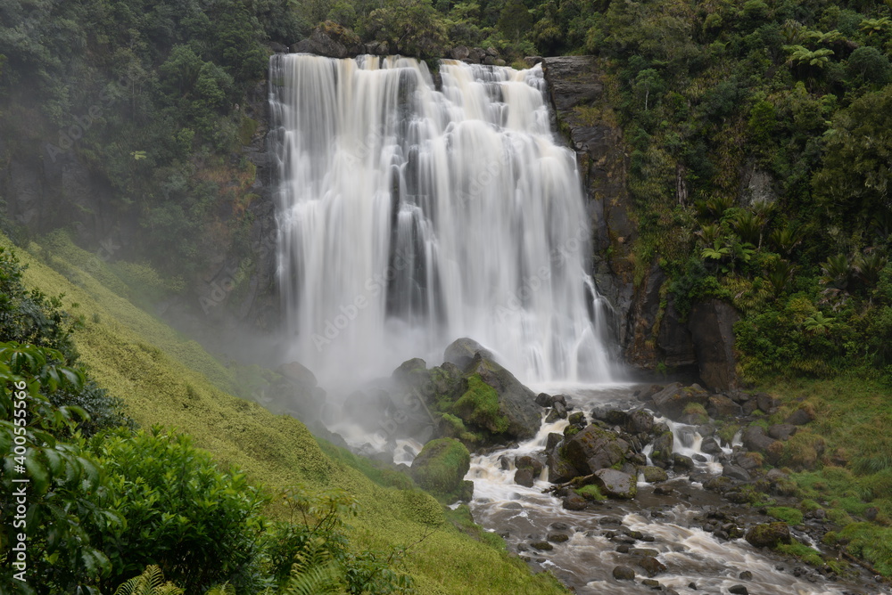 Marokopa Falls on North Island New Zealand