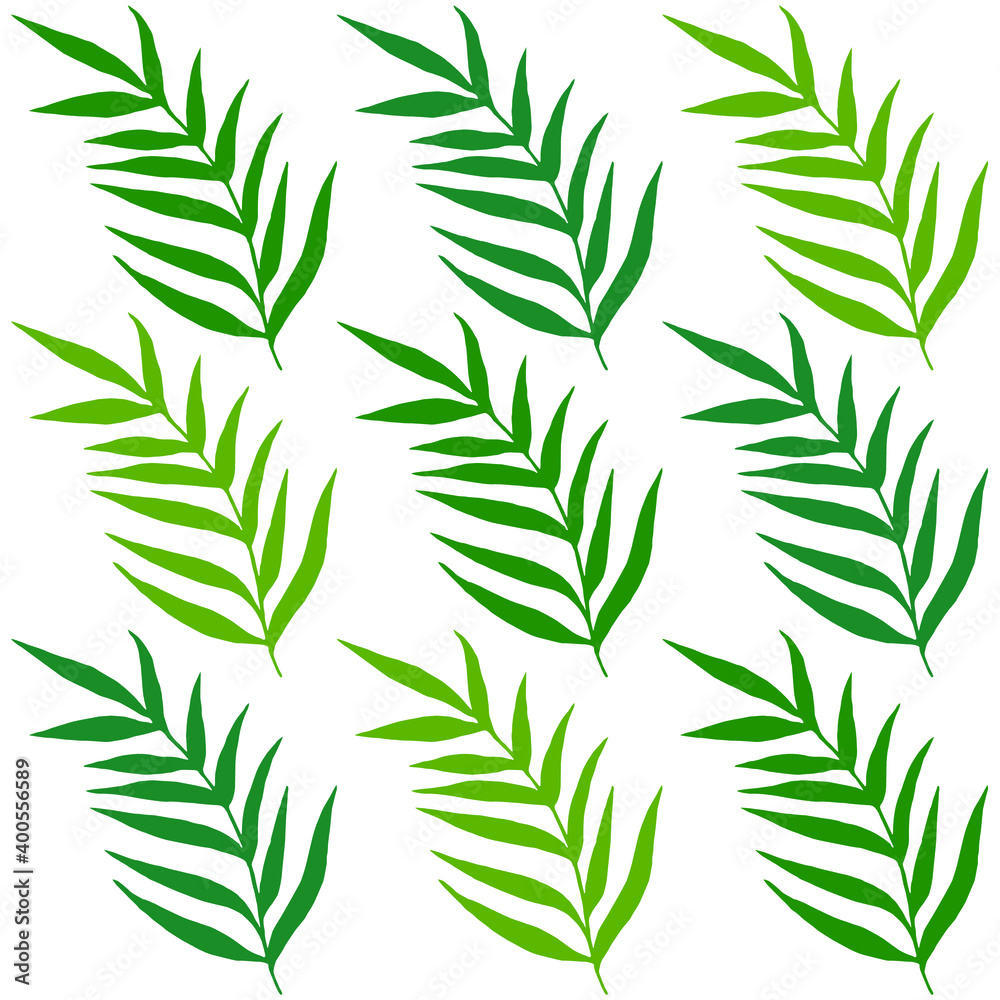 Pattern with bamboo leaves