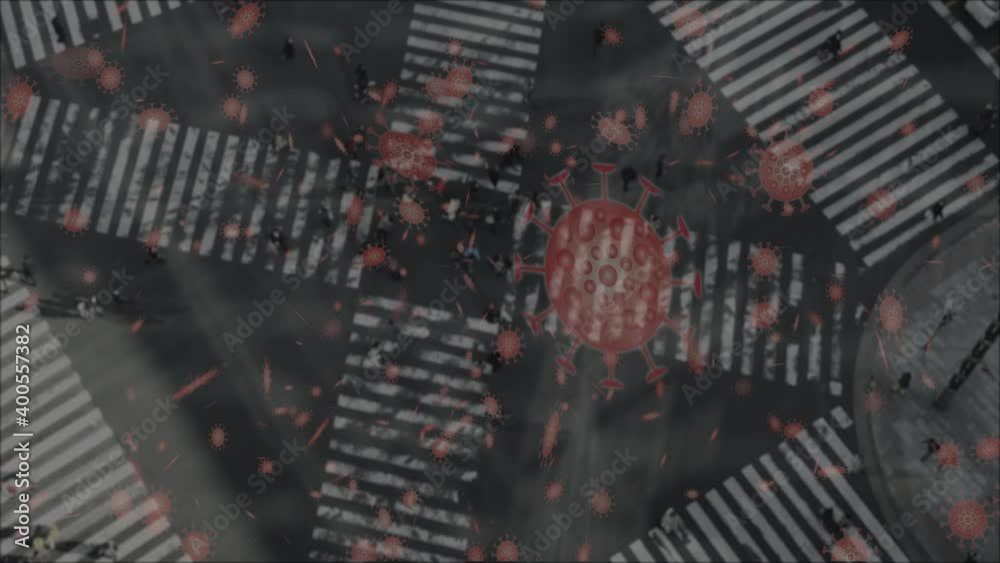 頭上に降りかかる新型コロナウイルス