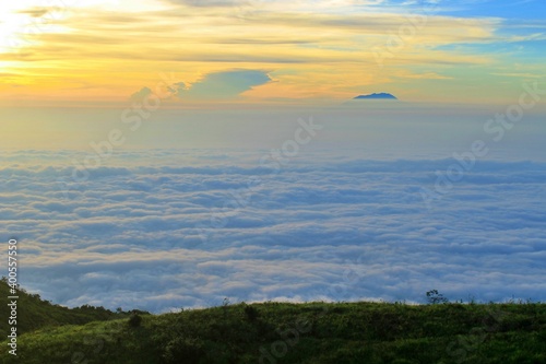 Heaven on clouds in Mount Lawu  Indonesia