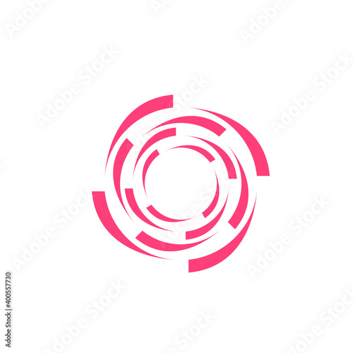 abstract rotation loop logo design vector sign