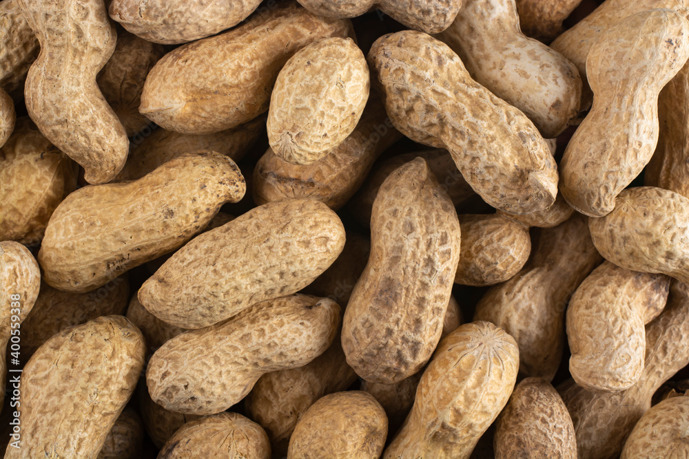 Many peanuts in shells use for background Many peanuts in shells use for background