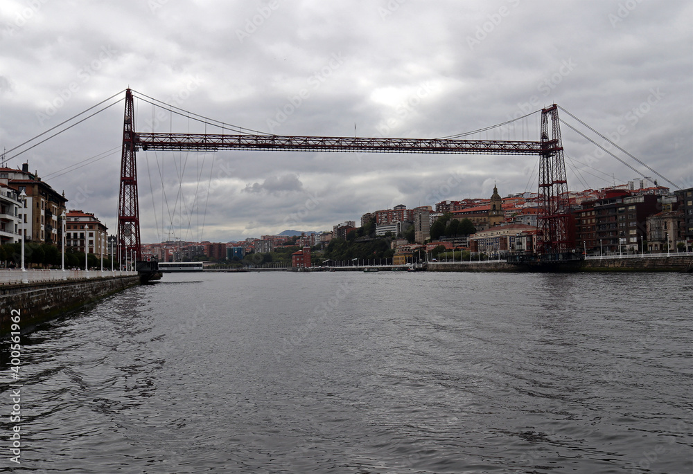 Fototapeta premium View of the Iron Bridge. Bilbao. Spain