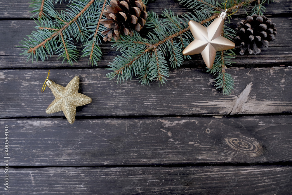 Christmas composition on a wooden background.
Place for text Christmas composition on a wooden background.
Place for text