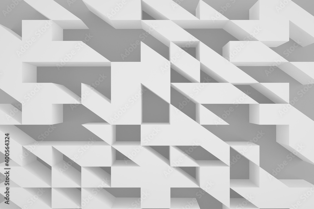 Geometrical shapes background. Black and white minimalist tech wall. Abstract 3D backdrop. Geometrical shapes background. Black and white minimalist tech wall. Abstract 3D backdrop.