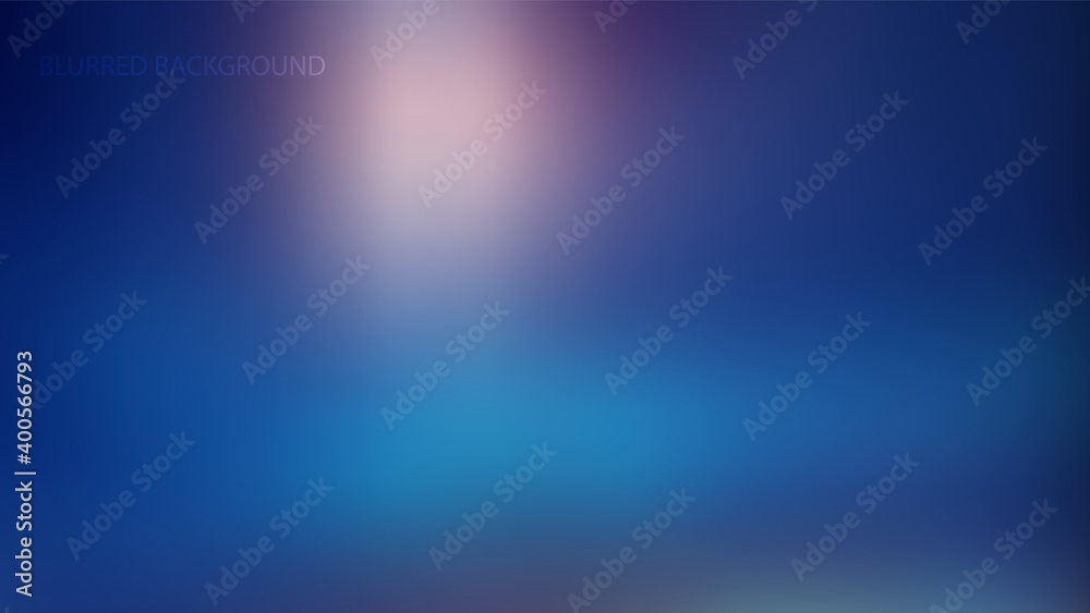 Blue, light blurred background vector illustration