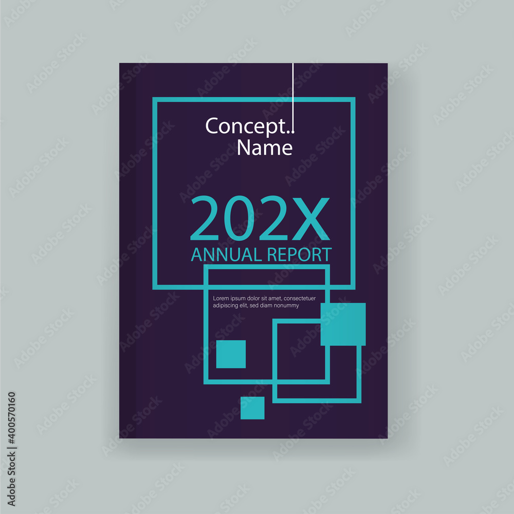Modern Annual report Cover design vector