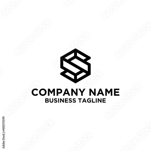 Hexagon logo vector	