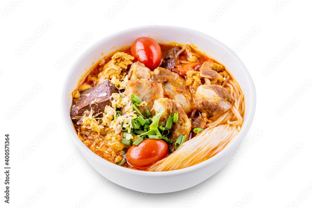 Rice Vermicelli wiith Northern Thai Pork Curry
