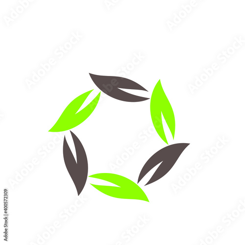 leaf flower logo