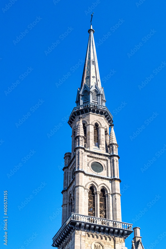 Colonial steeple in a Catholic church, Montreal, Canada
