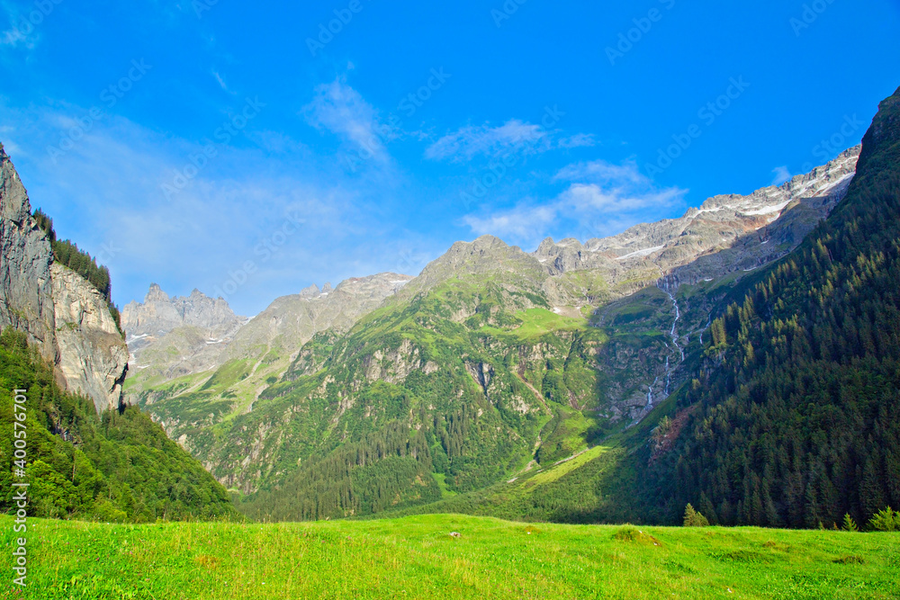 Wandern in Engelberg, Alpen, Schweiz