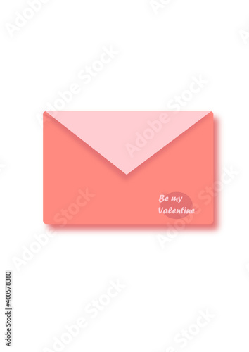 pink long-awaited letter, declaration of love, valentine