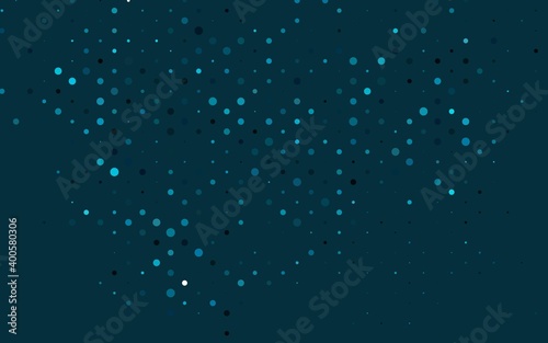 Light BLUE vector template with circles.