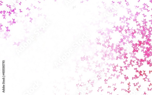 Light Purple, Pink vector elegant background with branches.
