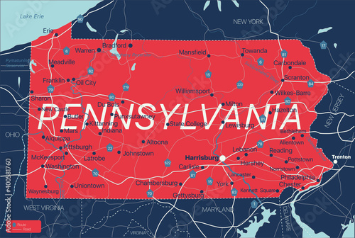 Pennsylvania state detailed...