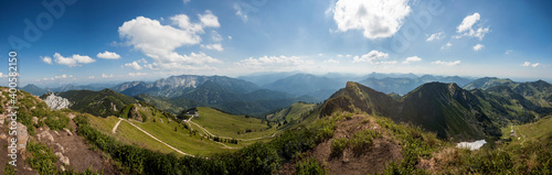 Panorama view from mountain Rotwand in Bavaria, Germany © BirgitKorber