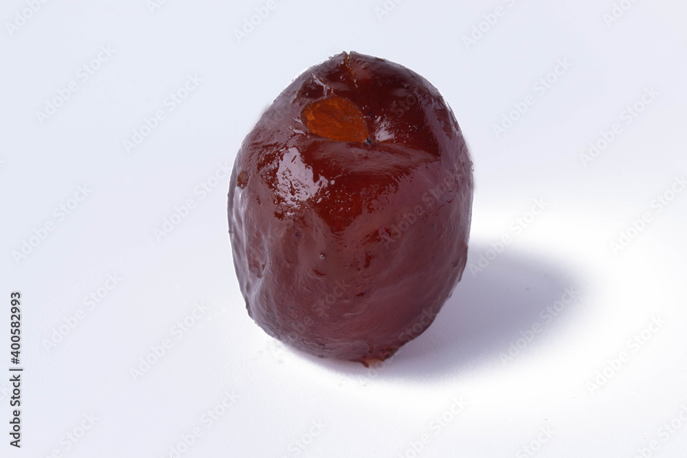 Fototapeta premium Jujube seedless weld on white background
