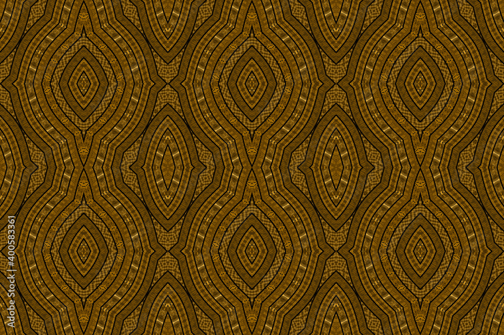 African pattern with curved lines, brown color African pattern with curved lines, brown color