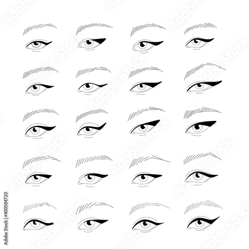 Vector illustration of eyeliner photo