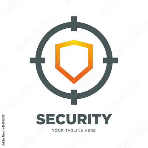 Shield Target Logo Icon Design